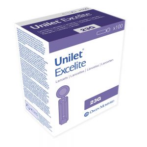 Unilet Excelite, 100 Stück, mittel (23 G)