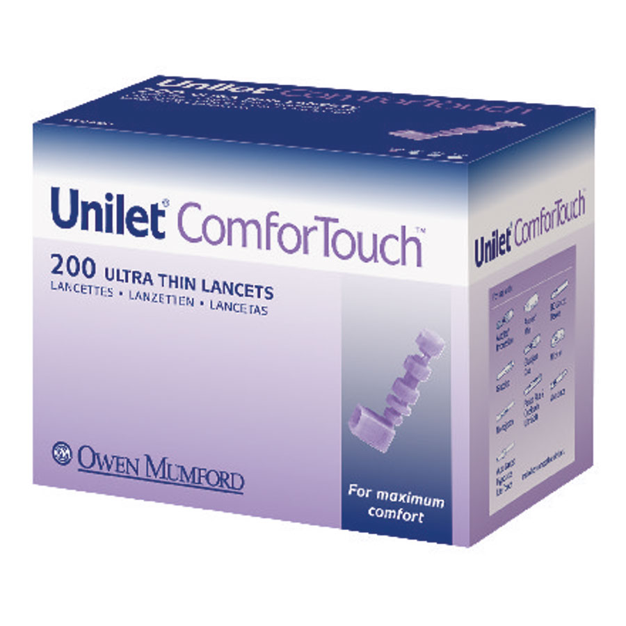 Unilet Comfort Touch, dünne Lanzetten (28G)